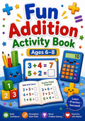 Fun Addition Activity Book for Kids Ages 6–8 | Printable Maths Workbook