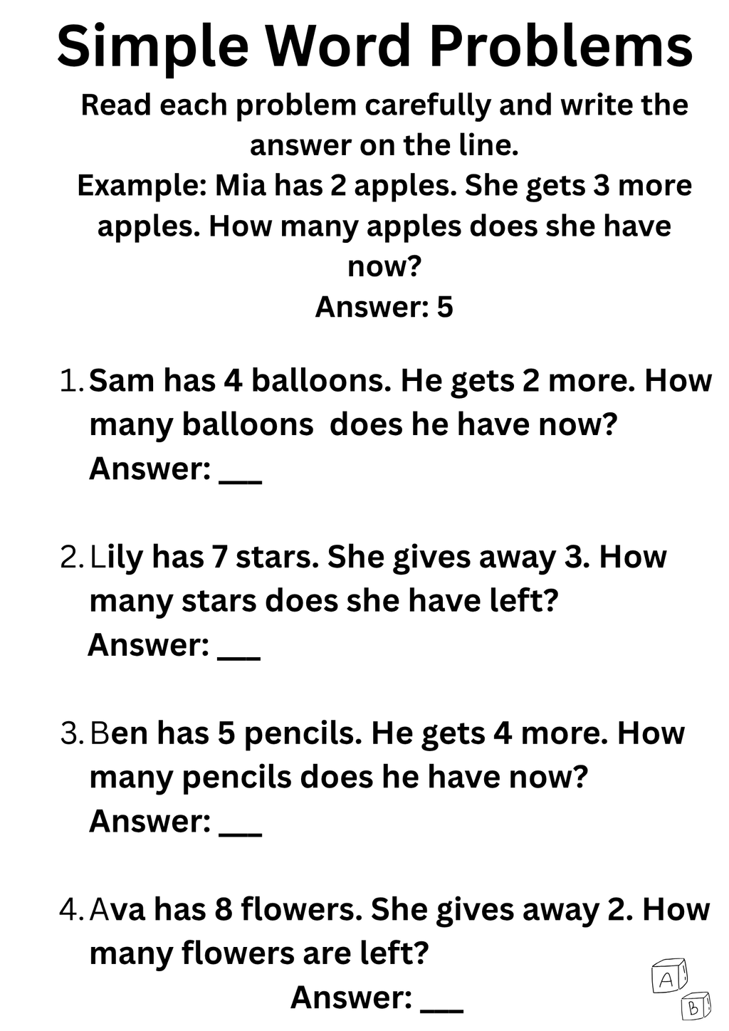 Fun Maths Activity Book - Printable WorkBook for Ages 6-8