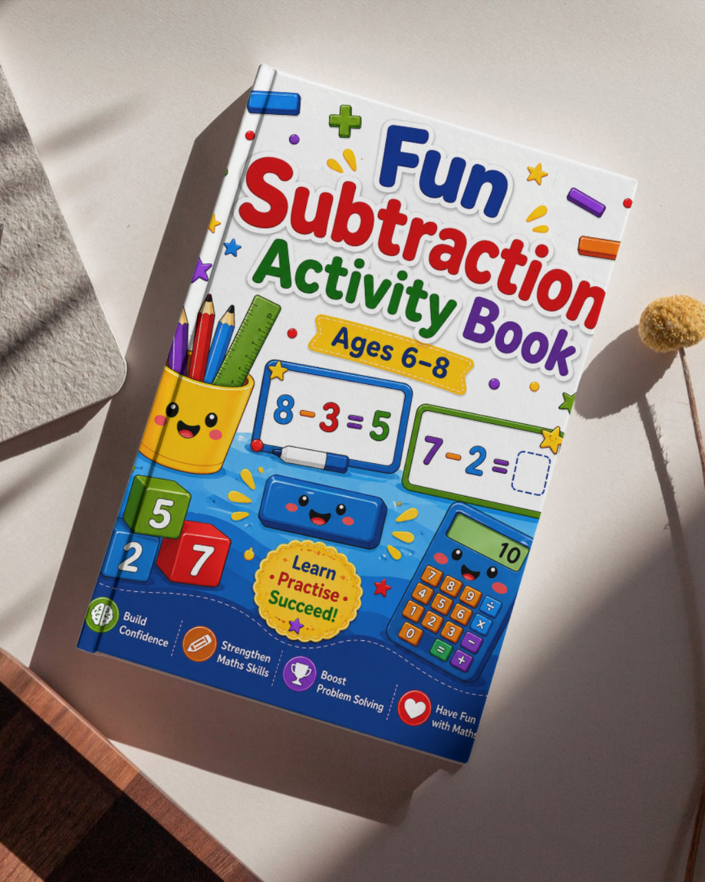 Fun Subtraction Activity Book Ages 6–8 | Printable Maths Workbook PDF
