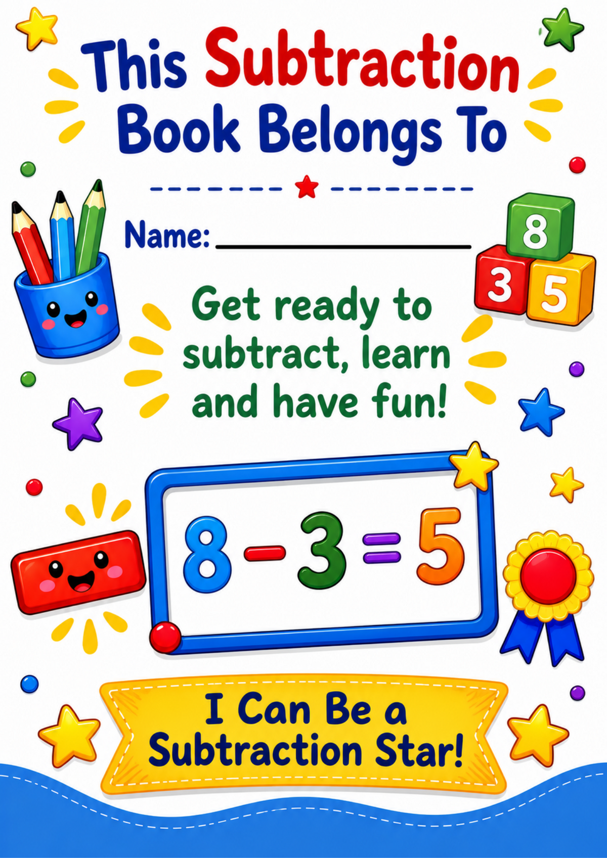 Fun Subtraction Activity Book Ages 6–8 | Printable Maths Workbook PDF