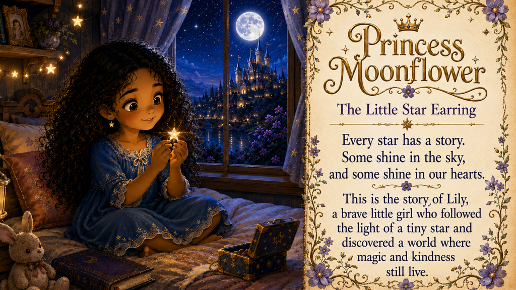 Princess Moonflower: The Little Star Earring | Magical Children’s Digital Storybook PDF