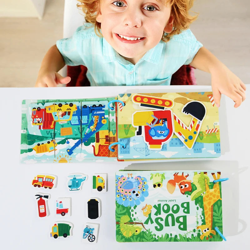 Montessori Busy Book for Kids – Early Learning Activity Book