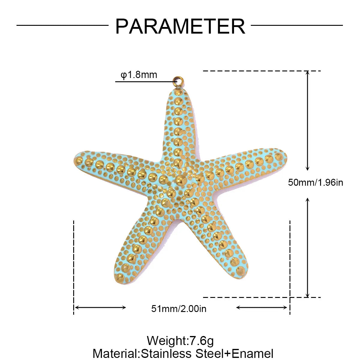 3-Piece Ocean-Inspired Stainless Steel Jewellery Charm Set
