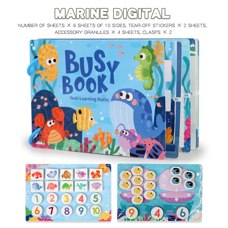 Montessori Busy Book for Kids – Early Learning Activity Book