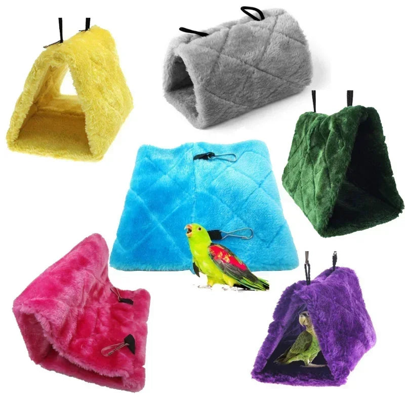 Cozy Hanging Bird Hammock & Sleeping Tent – Soft Pet Bird Hideaway