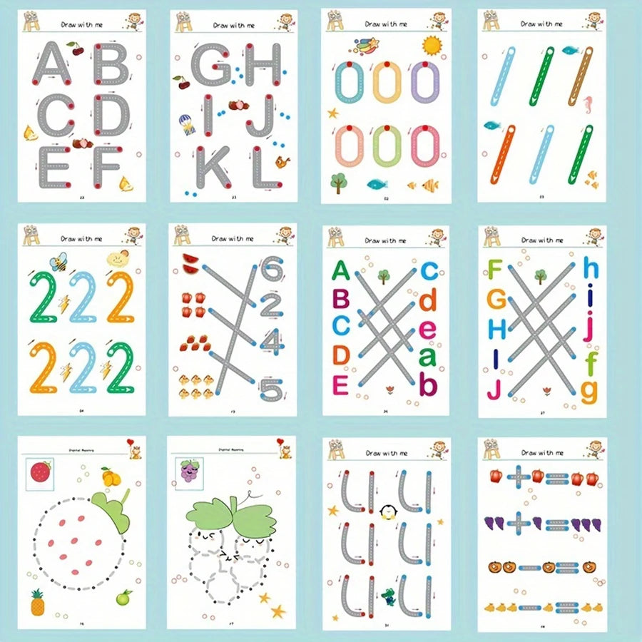 Reusable Magic Tracing Workbook for Kids