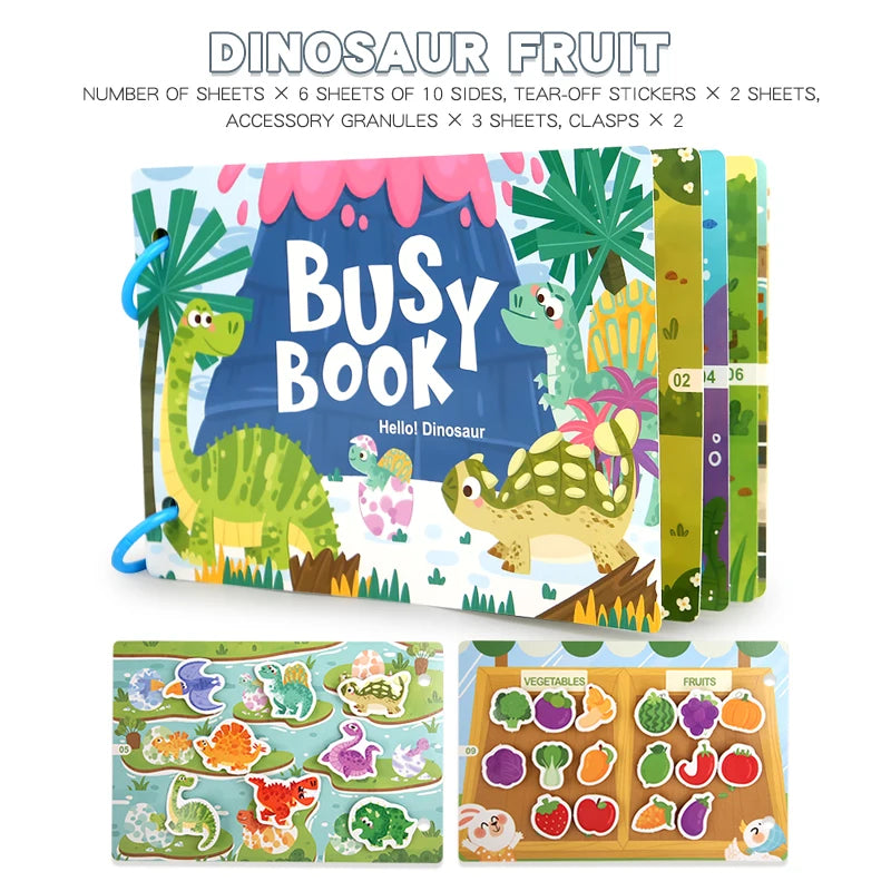 Montessori Busy Book for Kids – Early Learning Activity Book