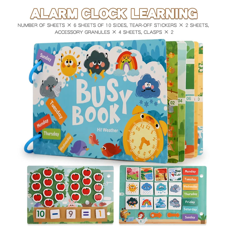 Montessori Busy Book for Kids – Early Learning Activity Book