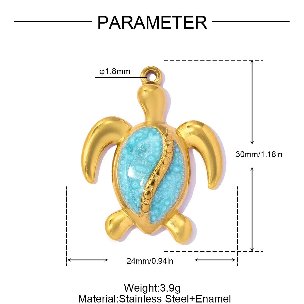 3-Piece Ocean-Inspired Stainless Steel Jewellery Charm Set