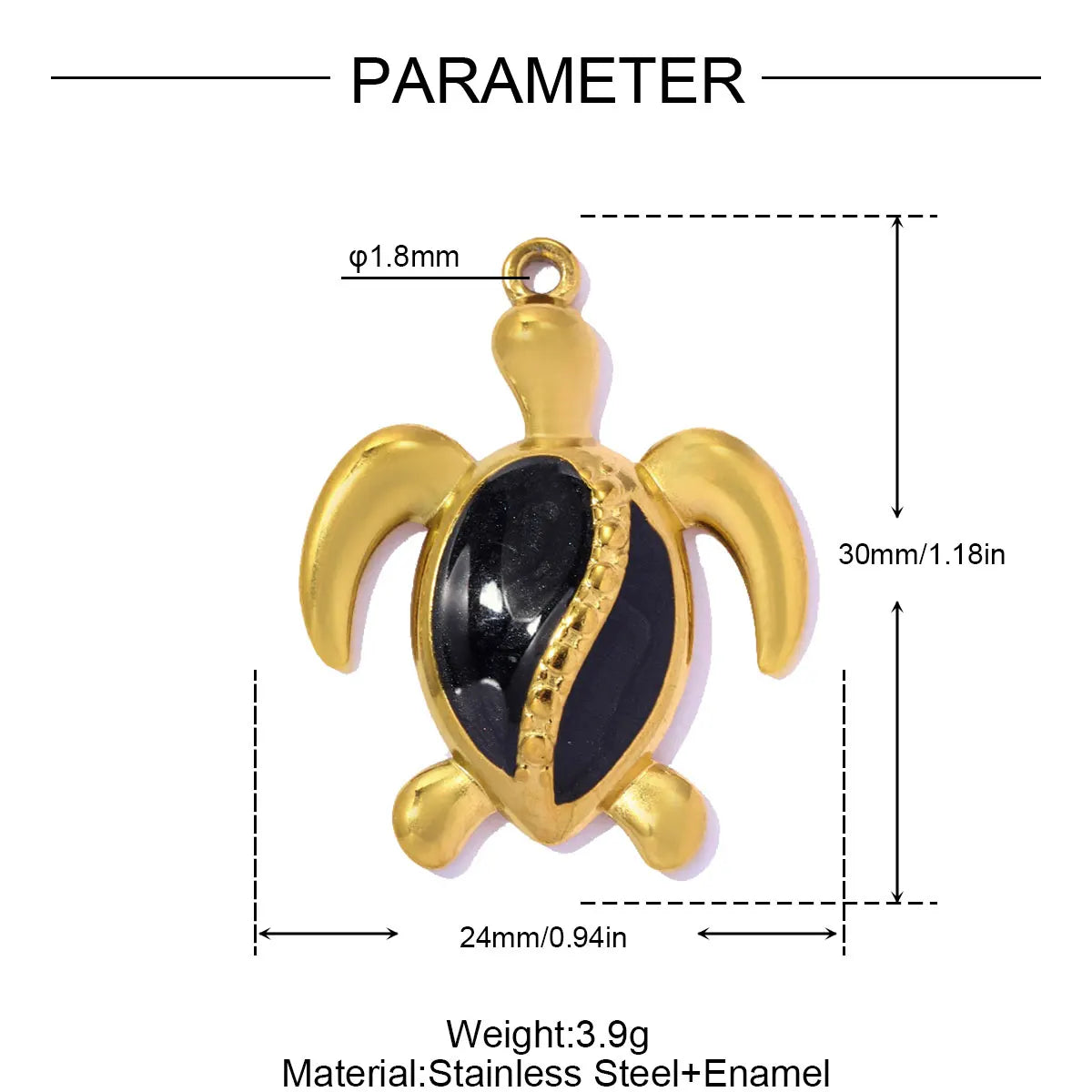 3-Piece Ocean-Inspired Stainless Steel Jewellery Charm Set