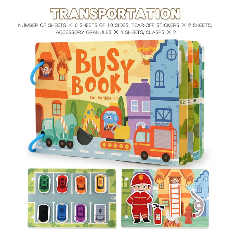Montessori Busy Book for Kids – Early Learning Activity Book