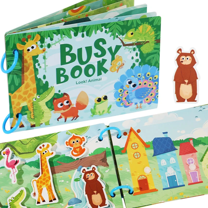 Montessori Busy Book for Kids – Early Learning Activity Book
