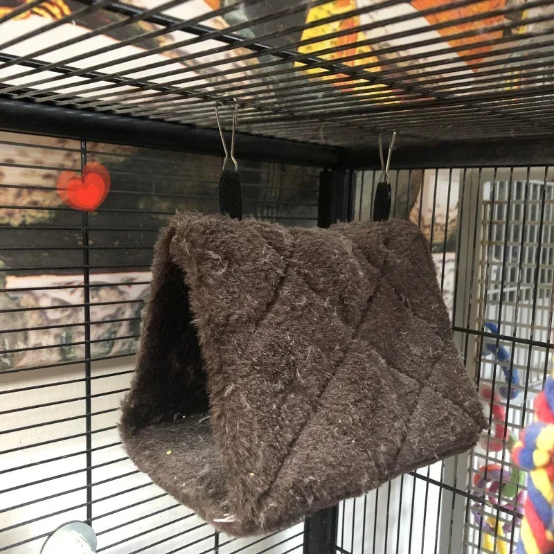 Cozy Hanging Bird Hammock & Sleeping Tent – Soft Pet Bird Hideaway