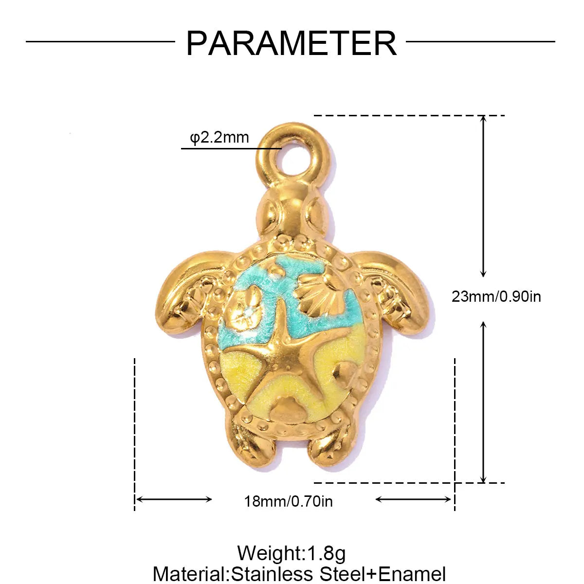 3-Piece Ocean-Inspired Stainless Steel Jewellery Charm Set