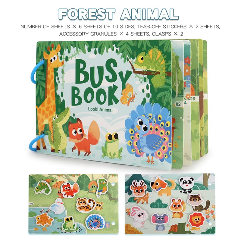 Montessori Busy Book for Kids – Early Learning Activity Book
