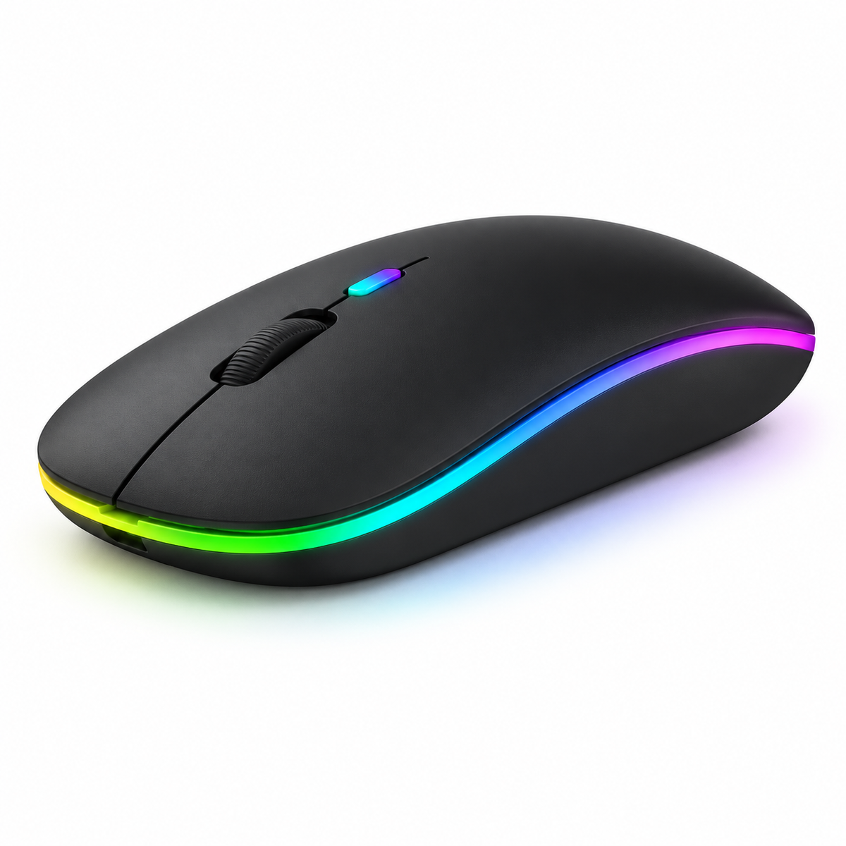 Rechargeable Wireless Bluetooth Mouse with LED Light
