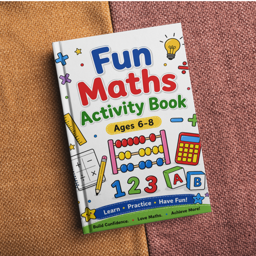 Fun Maths Activity Book - Printable WorkBook for Ages 6-8